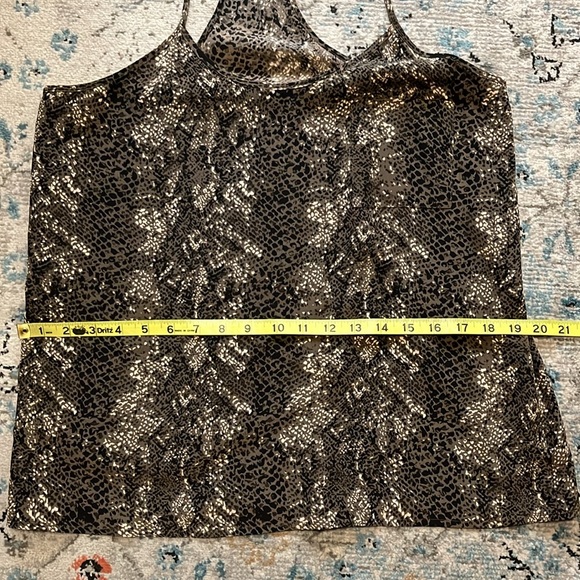 Joie 100% Silk Snake Print Pocket Cami Size Medium - Picture 6 of 14